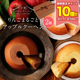 P ＼ポイント10倍★ 3/17 9:59まで／ アップルクーヘン2個セット 2026 送料無料 チョコ 以外 プレゼント ギフト 手土産 お礼 スイーツ バームクーヘン おしゃれ かわいい 食品 202602a