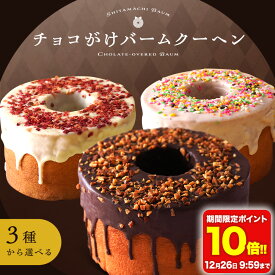 P ＼ポイント10倍★ 12/26 9:59まで／ チョコがけスーパージャンボクーヘン3種から選べる1個 (450g) 2026 チョコ プレゼント ギフト 手土産 バームクーヘン 人気 ランキング TKセール2025 CTセール