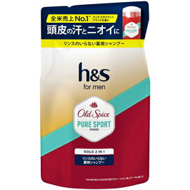 P&G h&s for menゴールド2IN1シャンプーオールドスパイスピュアスポーツの香りつめかえ300ml 4987176331168 -o