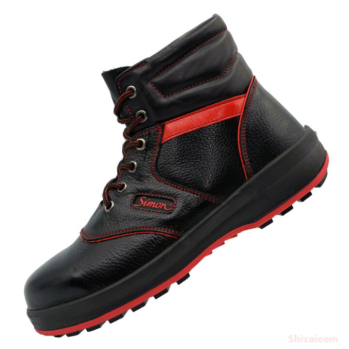 特別価格 TR シモン 安全靴 編上靴 ＳＬ２２−Ｒ黒 赤 ２６．５ｃｍ 入数 1足