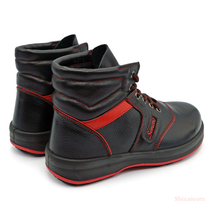 シモン安全靴 シモンライト SL22-R 黒×赤 【23.5〜28.0cm　EEE】  シモンの技術を結集した最高品質の安全性能と快適性を備えた最高級安全靴です。　JIS規格品　安全靴　作業靴 ★レビュー記入プレゼント対象商品★ |  シザイコム　楽天市場店