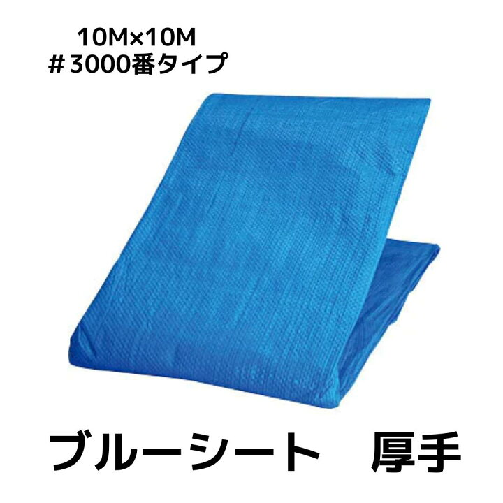 楽天市場】＜当日発送可能＞ブルーシート 10m×10m 厚手タイプ #3000 1 