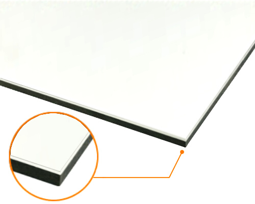 カルプボード スーパーボード黒10t 片面貼り合せ 面材 アルミ複合板白