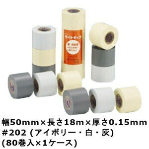 ���C�g�^�b�N ��S�� �f���J #202 (�A�C�{���[�E��) ��50mm×����18m×����0.15mm (80��)1�P�[�X(MS)