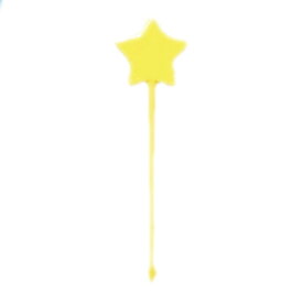 アサヒ徳島 星型ピックス＃60　イエロー　バラ《入り数：1袋(100本)》（Y003441）