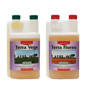 �y���p�̉t�̔엿 Canna Terra(�L���i�E�e��) �t�̔엿 1L SET Vega/Flores�Z�b�g Hydroponic Nutrients