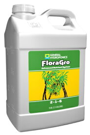 水耕栽培の液体肥料 GH フローラグロウ GH Flora Gro 9.46L Hydroponic Nutrients 液体肥料