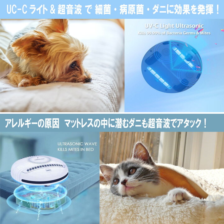 楽天市場】97.6%のダニが死滅! ダニ退治 全自動除菌ロボット ROCKUBOT 