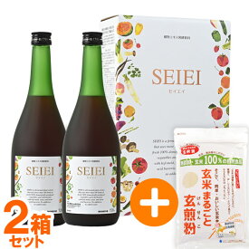 【選べるプレゼント付】玄煎粉（500g）＋大和酵素セイエイ（720ml×2本入）2箱のセット【やまと酵素Crest】【送料無料】【いつでもポイント10倍】