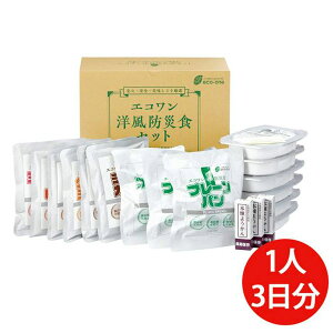 洋風防災食ローリングストックセット(3食×3日分)【エコワン】【直送につき代引・同梱不可】【送料無料】