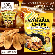 ＼【4月20日〜】エントリーで最大10万Pバック／バナナチップス キャラメル＆シナモン 100g×5袋 送料無料…