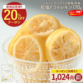 ≪3品買って5%OFF★まとめ買いクーポン≫紅塩ドライレモン 170g 送料無料 訳あり 欠け有 レモンスライス 紅塩 岩塩 ピンクソルト 夏 塩分補給 ミネラル補給 スポーツ 部活 登山 ランニング フェス 簡易梱包 lmn 【レビュー投稿でクーポンプレゼント】夏チャージ