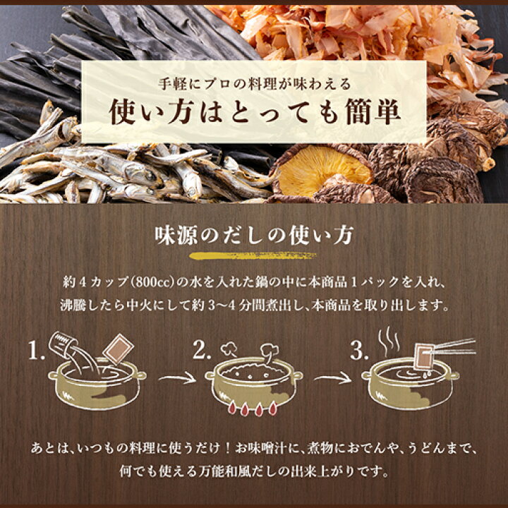 楽天市場 お得なまとめ買いセット案内中 味源のだし 50包 万能和風だし だし だしパック 国産 厳選素材が黄金比率 ランキング入賞 自然の館 送料無料 訳あり 美味しさは元気の源 自然の館