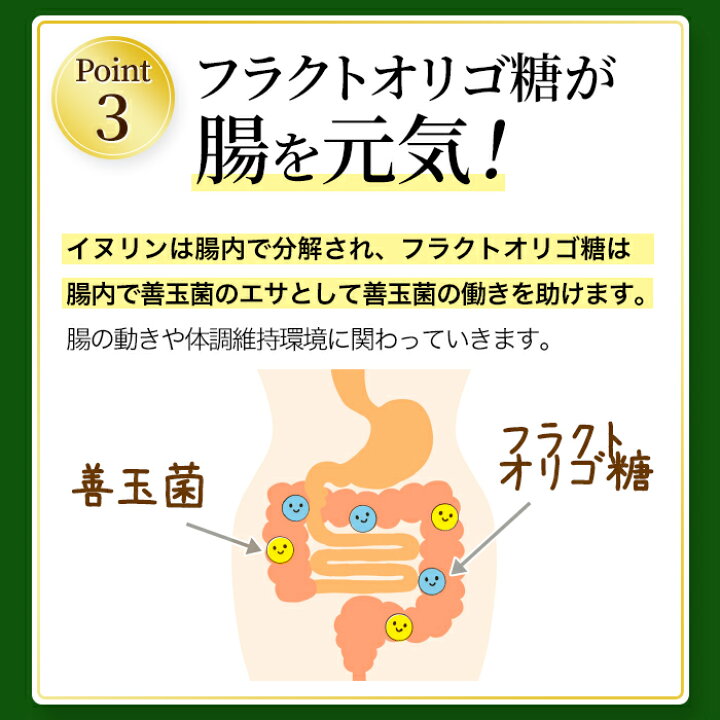 楽天市場】菊芋 キクイモ フラクトオリゴ糖 イヌリン 300粒×8個 純度 