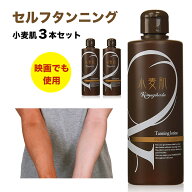 セルフタンニングローション 小麦肌 300ml 【3本セット】 紫外線ゼロで日焼けタンニングジェル　日やけサ…