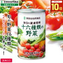 【5のつく日は最大P10倍!】世田谷自然食品 毎日の健康習慣 十六種類の野菜 (160g×30本入) 野菜ジュース 厳選素材 リコピン ビタミン 野菜不足 (すっきり飲みやすい/砂糖 食塩不使用/トマトベース) トマトジュース 缶 非常食 備蓄 長期保存