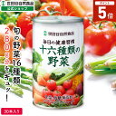 【最大P10倍!楽天マラソン8/11迄】世田谷自然食品 毎日の健康習慣 十六種類の野菜 (160g×30本入) 野菜ジュース 厳選素材 リコピン ビタミン 野菜不足 (すっきり飲みやすい/砂糖 食塩不使用/トマトベース) トマトジュース 缶 非常食 備蓄 長期保存