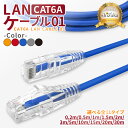 LANケーブル Cat6A 10Gbps 0.2m 0.5m 1m 2m 3m 5m 8m 10m 15m 20m 30m コネクタ 高速 ネットケーブル カテゴリー6A ラ…