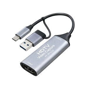 HDMI �L���v�`���[�{�[�h USB3.0 Type-C �L���v�`�� 4K 1080P �t��HD �^�� �Q�[���^�� �r�f�I�^�� ���C�u�z�M �~���[�����O ��ʋ��L Windows Mac switch2 PS5 Xbox iPhone �A�C�t�H�� android �A���h���C�h iPad �^