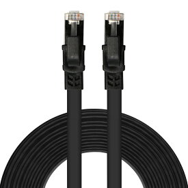 LANケーブル Cat8 40Gbps フラット 0.5m 1m 2m 3m 5m 8m 10m 15m 20m 30m コネクタ 高速 フラットタイプ ネットケーブル カテゴリー8 ランケーブル イーサネットケーブル 企業用 lanケーブル 家庭用 インターネット ケーブル シズカウィル