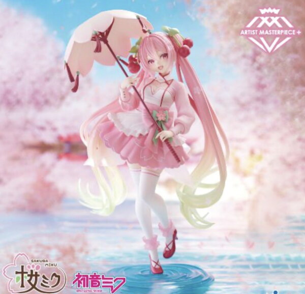 【初音ミク】桜ミク　AMP＋ フィギュア～桜ドレスver.～ ボーカロイド リン レン マジカルミライ ボカロ かわいい 桜 春 さくらんぼ