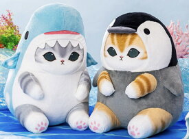 【海の生き物】mofusand 海の生き物 にゃん BIG ぬいぐるみ モフサンド 猫 ジンベイザメ ペンギン かわいい サメにゃん