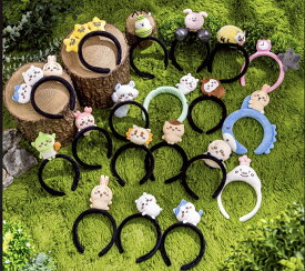 ちいかわパーク限定 ぬいぐるみカチューシャ ハチワレ くりまんじゅう うさぎ モモンガ キャラクター 可愛い インテリア 3980円以上購入 送料無料 組み合わせOK パジャマ なんかちいさくてかわいいやつ ちいぽけ