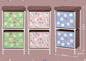 ちいかわ 2段収納ボックス　ハチワレ くりまんじゅう うさぎ モモンガ キャラクター 可愛い インテリア 3980円以上購入 送料無料 組み合わせOK なんかちいさくてかわいいやつ　新入荷 クリスマス 記念日 ちいぽけ 収納