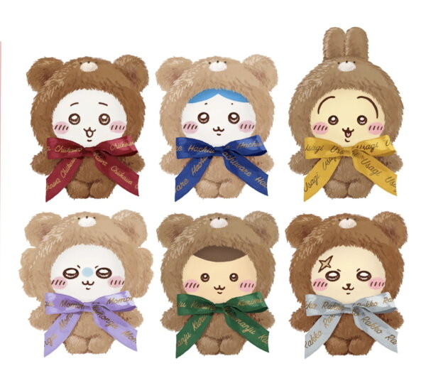 ちいかわ きらめっこ Kiramekko テディベア マスコット ぬいぐるみ ハチワレ くりまんじゅう うさぎ  モモンガ シーサー キャラクター 可愛い インテリア 3980円以上購入で送料無料 他との組み合わせOK 誕生日 ハロウィン 名シーン ちいぽけ