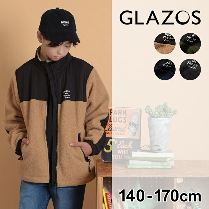 楽天市場】グラソス(GLAZOS)ボア・スタンド切り替え刺繍入りブルゾン 