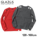 【GLAZOS】スタープリントVネック長袖Tシャツ 子供服 男の子 カジュアル アメカジ キッズ ジュニア プチプラ トップス ロンT 120cm 130cm ...