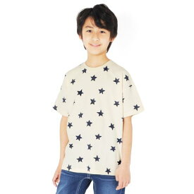 グラソス(GLAZOS)OE天竺・抗菌防臭加工ドロップショルダー総柄プリント半袖Tシャツ 子供服 男の子 キッズ ジュニア 130cm 140cm 150cm 160cm 170cm 小学生 中学生 グラソス 半袖 Tシャツ おしゃれ トップス 【outlet】