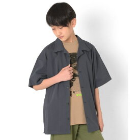 グラソス(GLAZOS)コットン・半袖開襟シャツ 子供服 男の子 キッズ ジュニア 130cm 140cm 150cm 160cm 170cm 小学生 中学生 グラソス 半袖 Tシャツ おしゃれ トップス 【outlet】