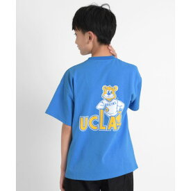 グラソス(GLAZOS)【UCLA】ブルーインズプリント半袖Tシャツ 子供服 男の子 キッズ ジュニア 130cm 140cm 150cm 160cm 170cm 小学生 中学生 グラソス Tシャツ おしゃれ トップス 別注