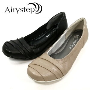 AIRY STEP エアリーステップ 7574-100-700 カジュアルパンプス 軽量 疲れにくい 幅広 3E 走れるパンプス 通勤 通学 立ち仕事 レディース 靴 痛くない 履きやすい おしゃれ  【レディース】