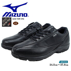 ミズノ ウォーキングシューズ メンズ ブラック 幅広4E 防水 MIZUNO スニーカー カジュアル シューズ LD40 VISW GTX B1GC220909 GORE-TEX搭載モデル 【メンズ】