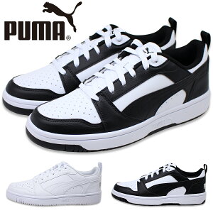 プーマ スニーカー メンズ PUMA リバウンド V6 ロウ Rebound V6 Low 392328 01 03 SOFTFOAM ソフトフォーム ブラック ホワイト 黒 白 カジュアルシューズ 【メンズ】