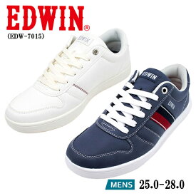 EDWIN エドウィン EDW7015 シューズ スニーカー 紐靴 ネイビー ホワイト 【メンズ】