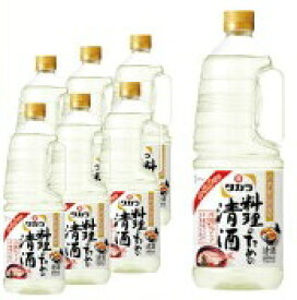 【送料無料】タカラ「料理のための清酒」1.8Lペット×6　1ケース1800ml　宝酒造　料理酒