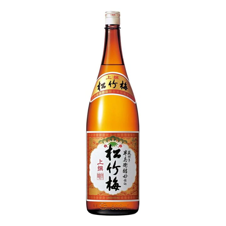 楽天市場】【送料無料】上撰 松竹梅 1.8L×6本入り 瓶 1ケース 1800ml 