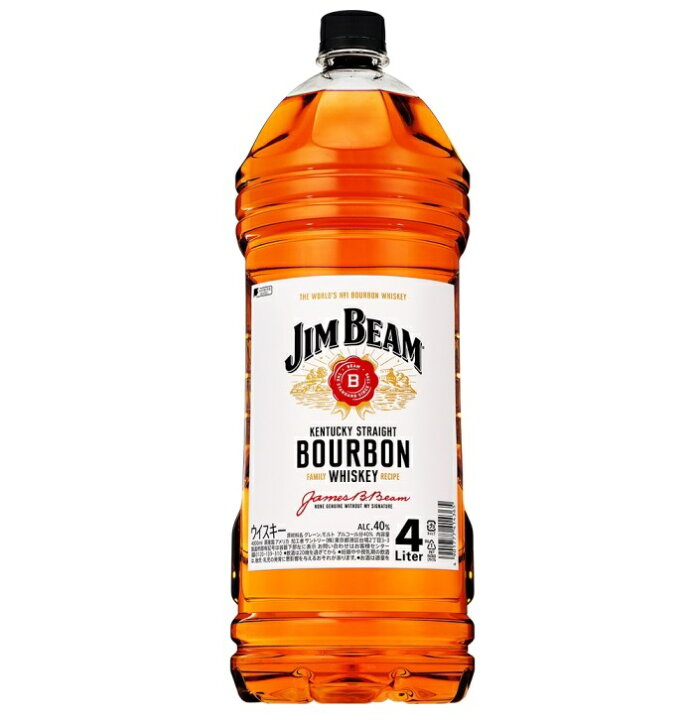 楽天市場】【送料無料】ジムビーム 業務用 4L×4本 ペット 40  