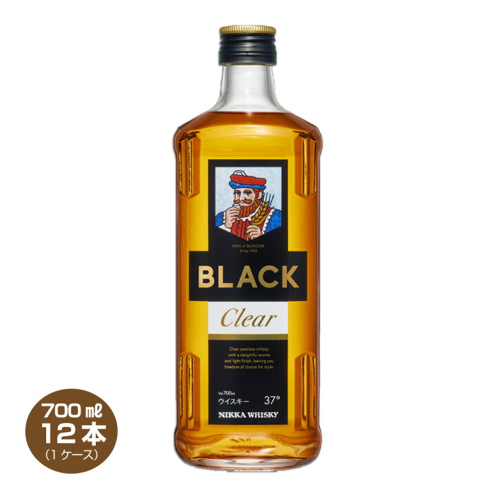 楽天市場】【送料無料】ブラックニッカ クリア 37度 700ml×12本 1 