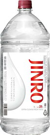 送料無料 JINRO 甲類焼酎 25度 4L×4本 4000mlペット 1ケース ジンロ 眞露