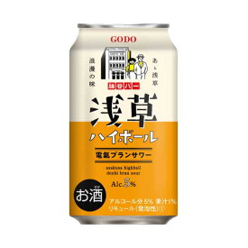 【全国送料無料】【あす楽】浅草ハイボール 電氣ブランサワー 5% 350ml×24本 1ケース 電気ブラン チューハイ 合同酒精