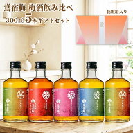 【送料無料】鴬宿梅 梅酒 飲み比べセット 300ml×5本 梅酒セット 母の日 父の日ギフト 合同酒精