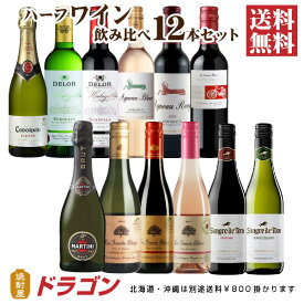 【送料無料】ハーフワイン いろいろ 12本セット ワインセット 375ml 飲み比べ チリ スペインフランス 父の日ギフト