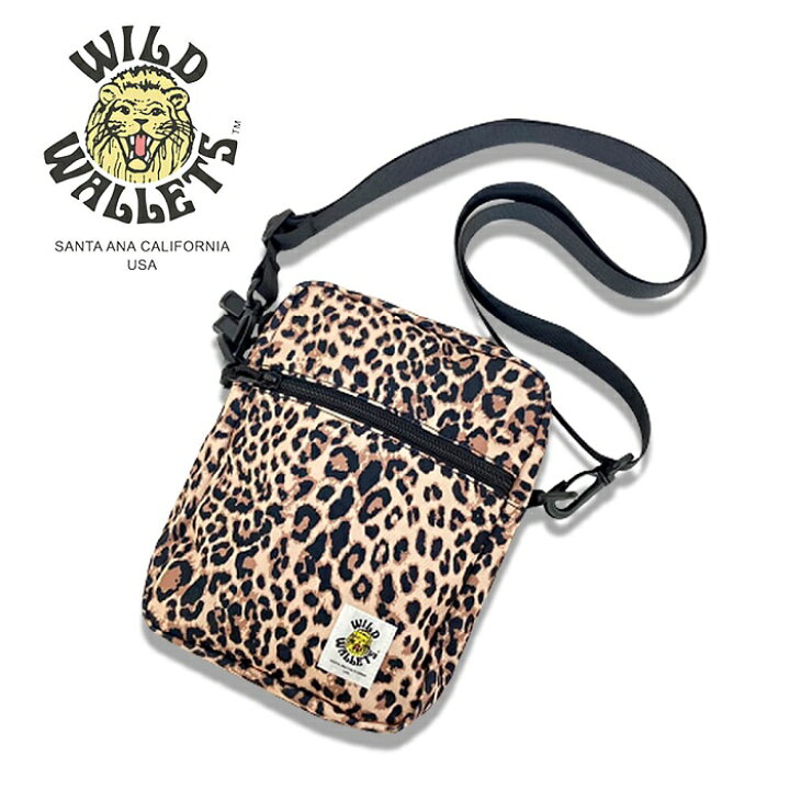 楽天市場】ショルダーバッグ WILD WALLETS サコッシュ ヒョウ柄  