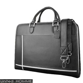 ビジネスバッグ 送料無料 本革 ホワイトスタイリッシュ＆実用性を追求した大人鞄A4サイズもスッポリの大型ポケット収納付ブリーフケース リクルートバッグ
