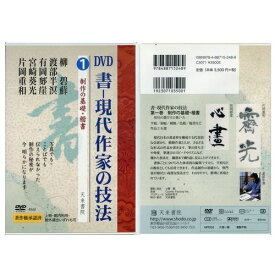 書道書籍 天来書院 DVD 書―現代作家の技法 1 製作の基礎・楷書【メール便対応可】 （800231） 書道テキスト 書道参考書籍 書道字典 墨場必携