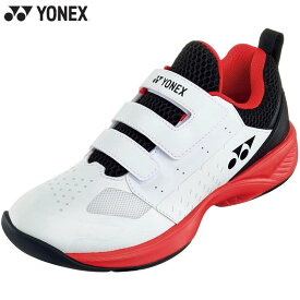 ヨネックス ジュニア キッズ パワークッションジュニア CC テニス 靴 シューズ 競技 カーペットコート用 ホワイト 白 送料無料 YONEX SHTJR2CC